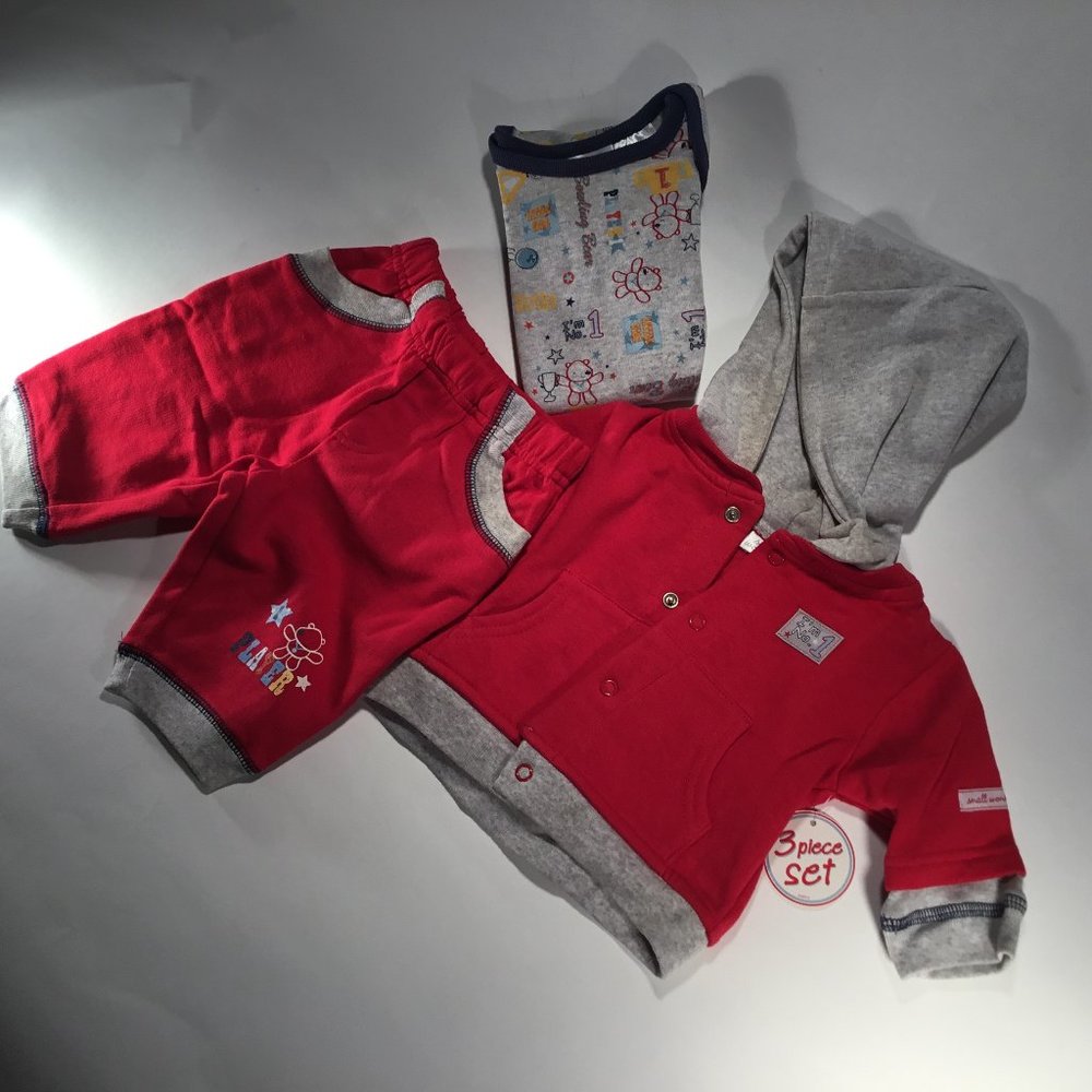 (NWT) Small Wonders Bowling Bear 3pc Set
